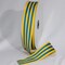 The Ribbon People Yellow and Blue Striped Woven Grosgrain Craft Ribbon 1.5" x 55 Yards